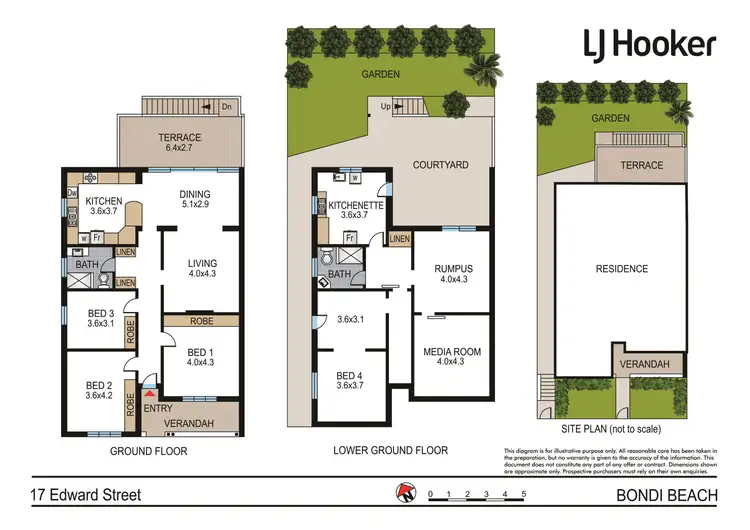 Floorplan of Homely other listing, 17 Edward Street, Bondi Beach NSW 2026