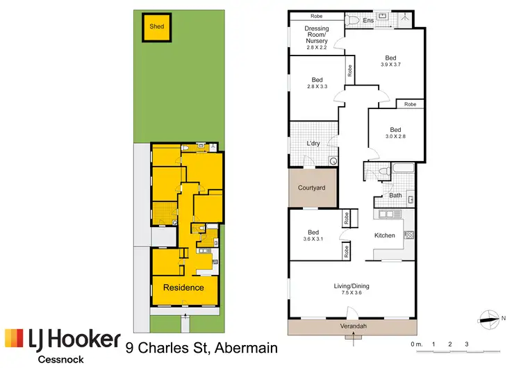 Floorplan of Homely house listing, 9 Charles Street, Abermain NSW 2326