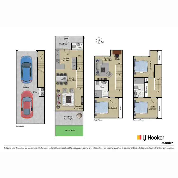 Floorplan of Homely townhouse listing, 22/1 Calaby Street, Coombs ACT 2611