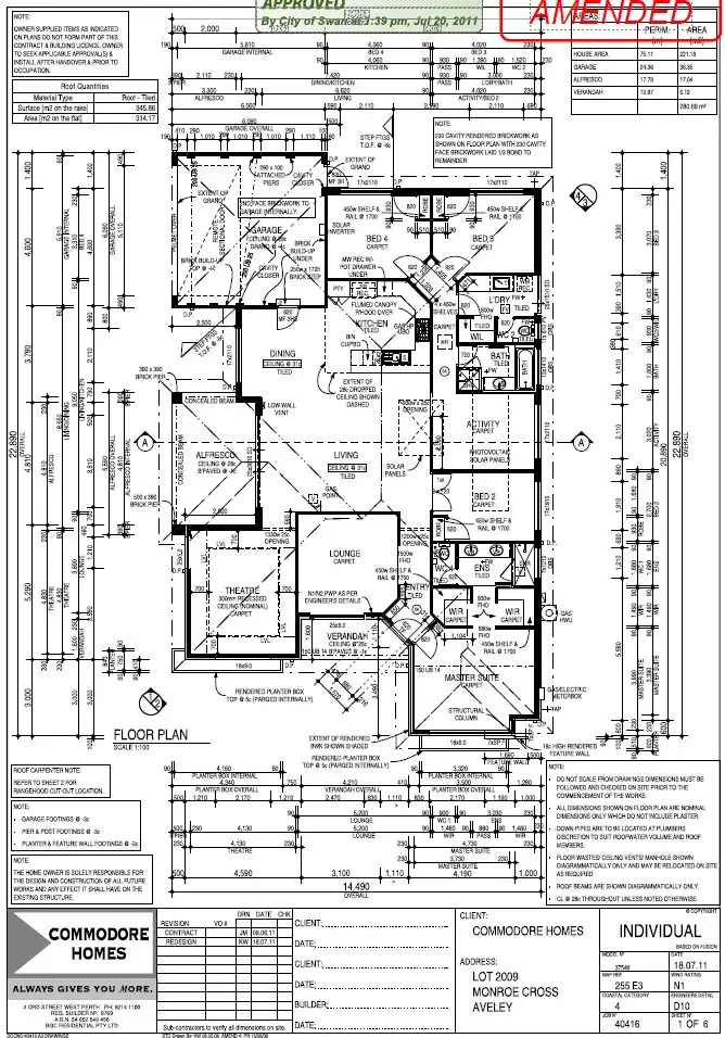 Floorplan of Homely house listing, 22 Monroe Cross, Aveley WA 6069