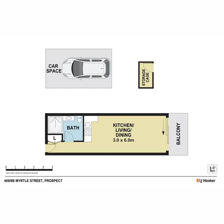 Floorplan of Homely unit listing, 409/8B Myrtle Street, Prospect NSW 2148