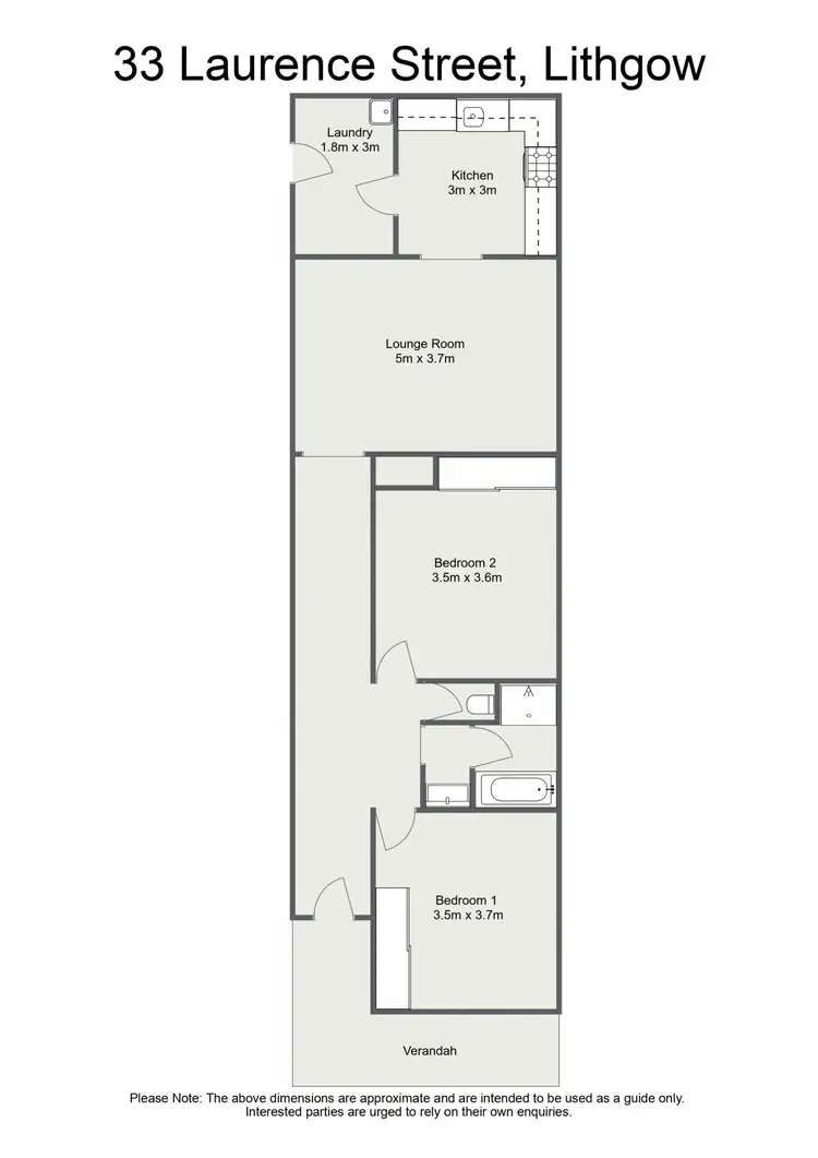 Floorplan of Homely house listing, 33 Laurence Street, Lithgow NSW 2790