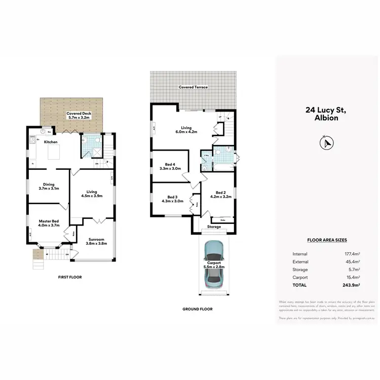 Floorplan of Homely house listing, 24 Lucy Street, Albion QLD 4010