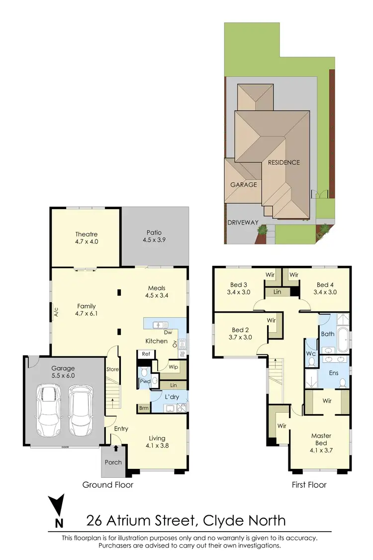Floorplan of Homely house listing, 26 Atrium Street, Clyde North VIC 3978