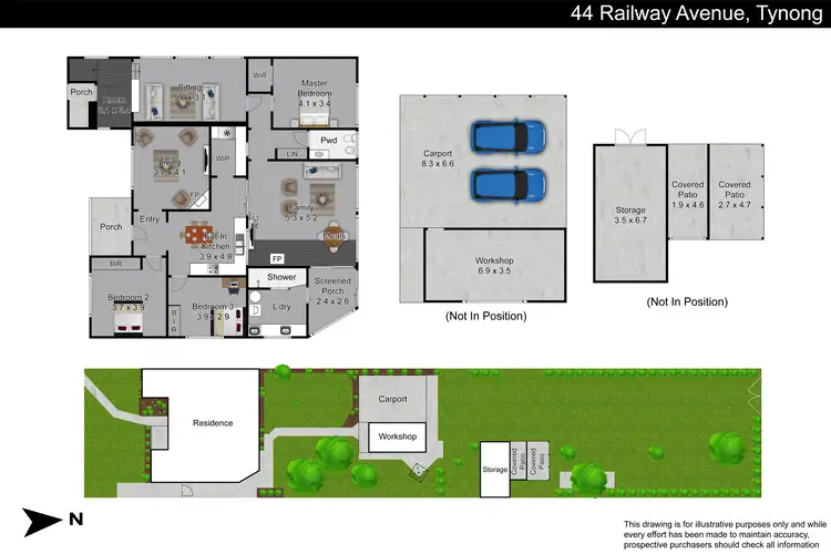Floorplan of Homely house listing, 44 Railway Avenue, Tynong VIC 3813