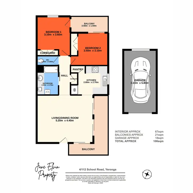 Floorplan of Homely unit listing, 4/112 School Road, Yeronga QLD 4104