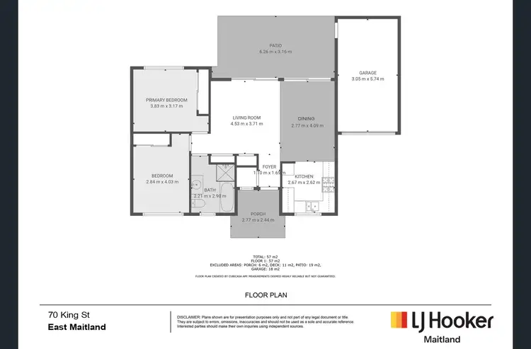 Floorplan of Homely house listing, 3/70 King Street, East Maitland NSW 2323