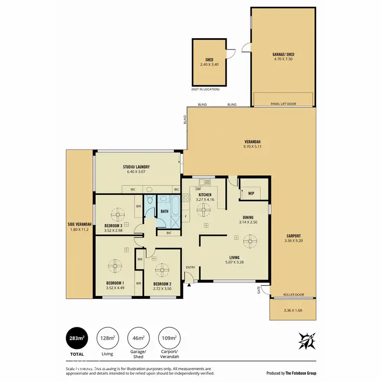 Floorplan of Homely house listing, 46 Illyarrie Avenue, Surrey Downs SA 5126