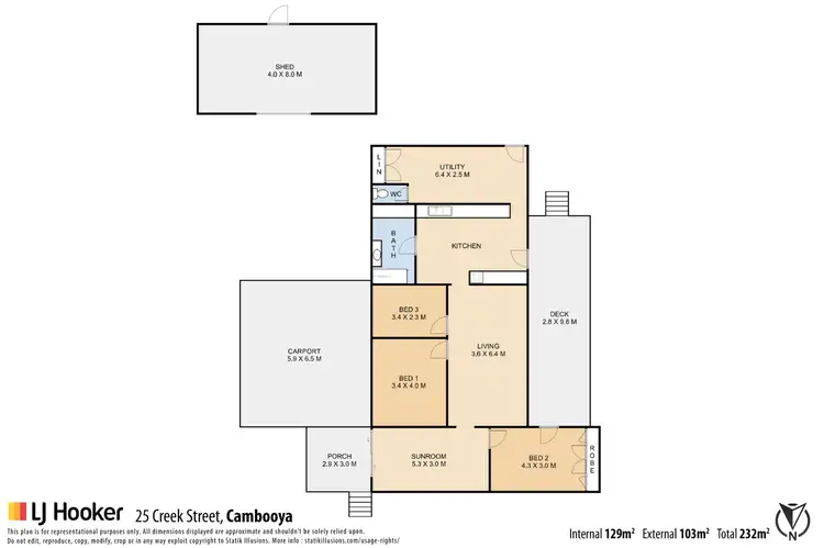 Floorplan of Homely house listing, 25 Creek Street, Cambooya QLD 4358