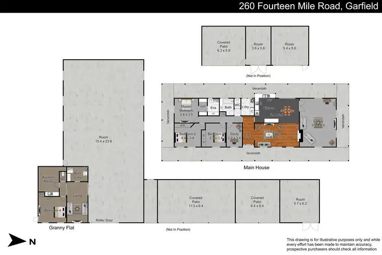 Floorplan of Homely house listing, 260 Fourteen Mile Road, Garfield VIC 3814