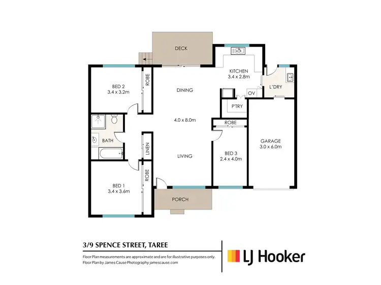 Floorplan of Homely villa listing, 3/9 Spence Street, Taree NSW 2430