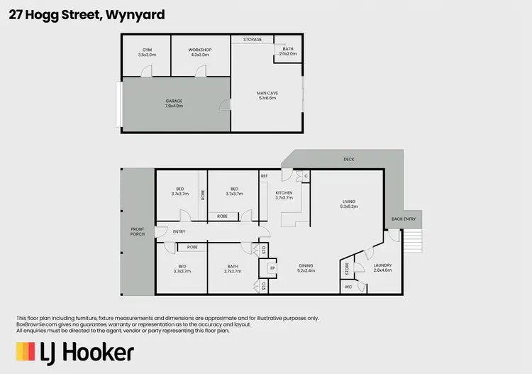 Floorplan of Homely house listing, 27 Hogg Street, Wynyard TAS 7325