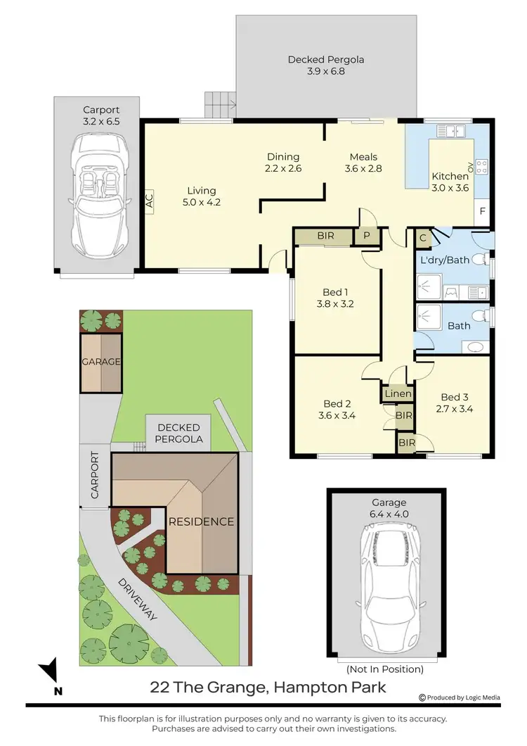 Floorplan of Homely house listing, 22 The Grange, Hampton Park VIC 3976