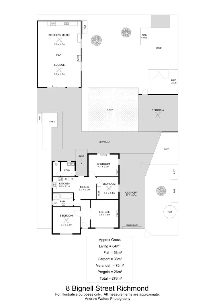 Floorplan of Homely house listing, 8 Bignell Street, Richmond SA 5033