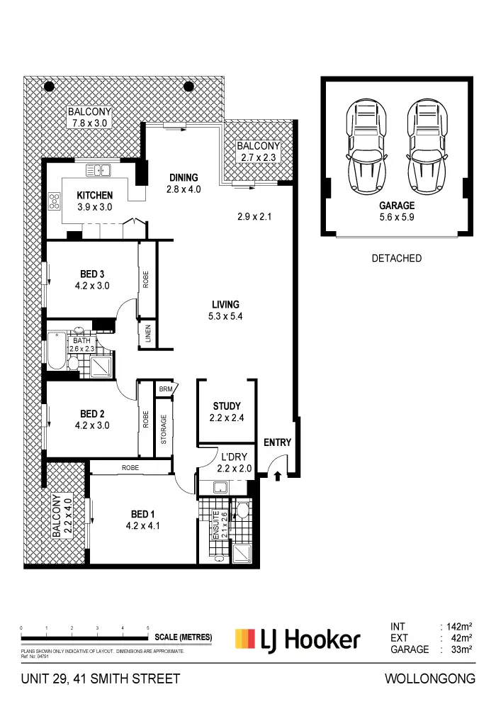 Floorplan of Homely apartment listing, 29/41 Smith Street, Wollongong NSW 2500