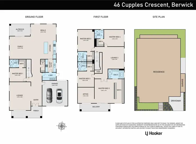 Floorplan of Homely house listing, 46 Cupples Crescent, Berwick VIC 3806