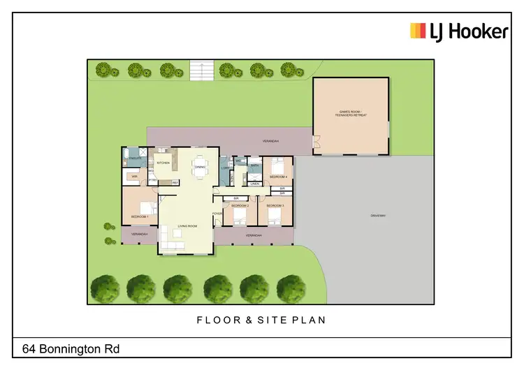 Floorplan of Homely rural property listing, 64 Bonnington Rd Kingsvale via, Young NSW 2594