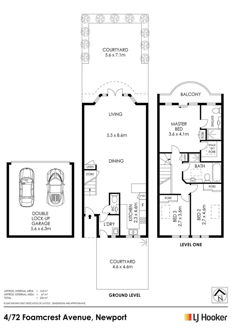 Floorplan of Homely townhouse listing, 4/72 Foamcrest Avenue, Newport NSW 2106