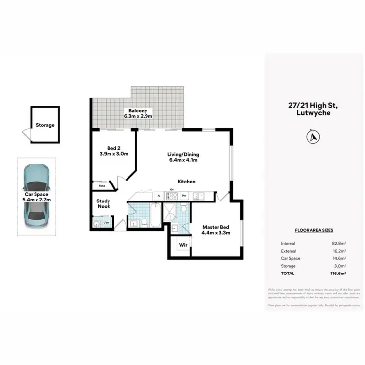 Floorplan of Homely apartment listing, 27/21 HIGH Street, Lutwyche QLD 4030