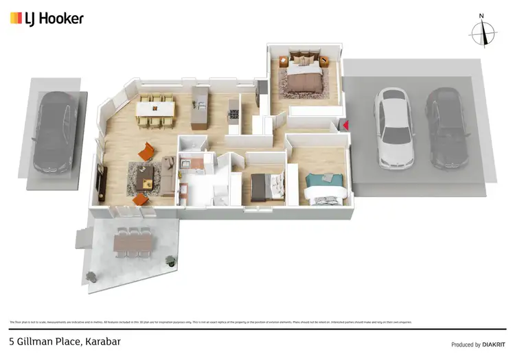 Floorplan of Homely house listing, 5 Gillman Place, Karabar NSW 2620