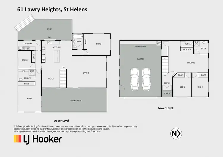 Floorplan of Homely house listing, 61 Lawry Heights, St Helens TAS 7216