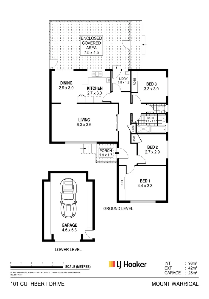 Floorplan of Homely house listing, 101 Cuthbert Drive, Mount Warrigal NSW 2528