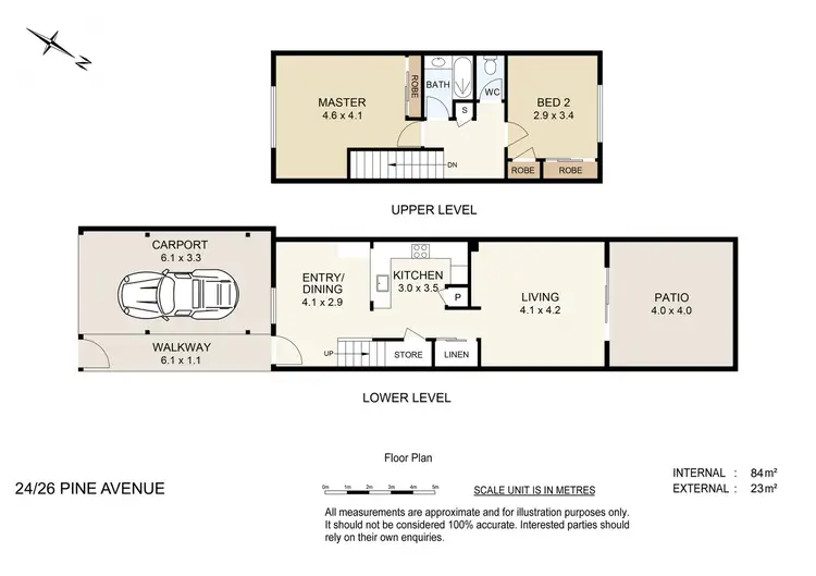Floorplan of Homely townhouse listing, 24/26 Pine Avenue, Beenleigh QLD 4207