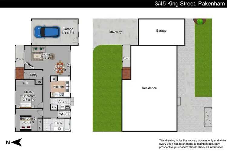 Floorplan of Homely unit listing, 3/45 King Street, Pakenham VIC 3810