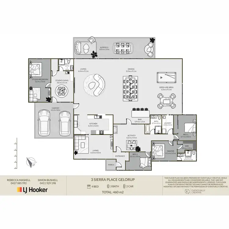 Floorplan of Homely house listing, 3 Sierra Place, Gelorup WA 6230