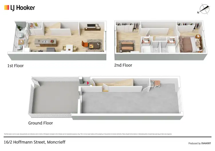 Floorplan of Homely townhouse listing, 16/2 Hoffmann Street, Moncrieff ACT 2914