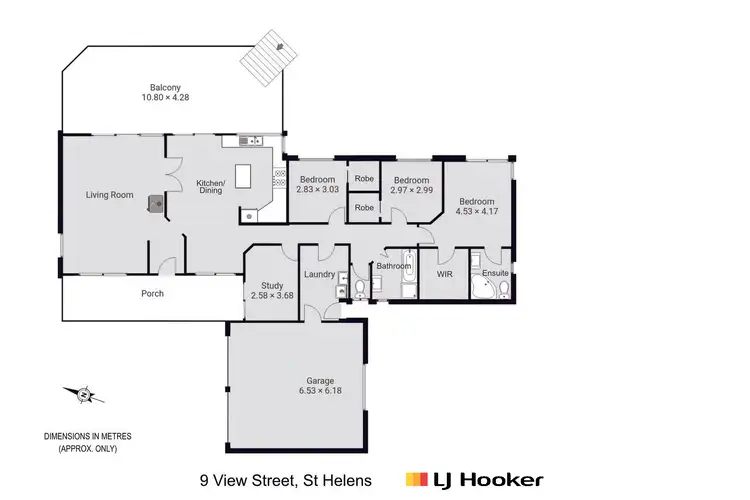 Floorplan of Homely house listing, 9 View Street, St Helens TAS 7216