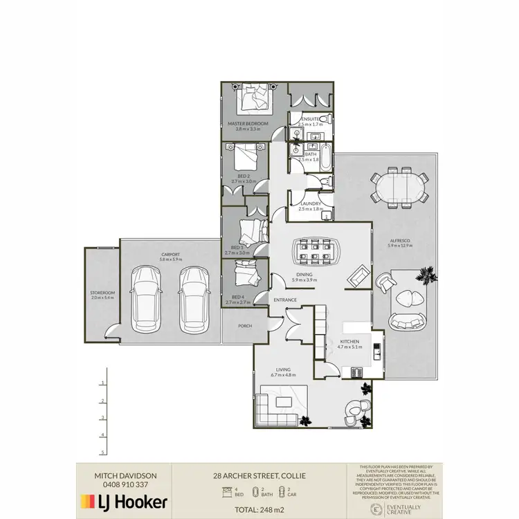 Floorplan of Homely house listing, 28 Archer Street, Collie WA 6225