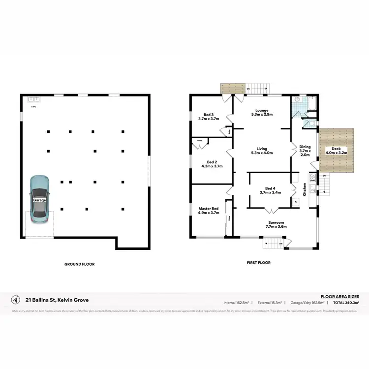 Floorplan of Homely house listing, 21 Ballina Street, Kelvin Grove QLD 4059