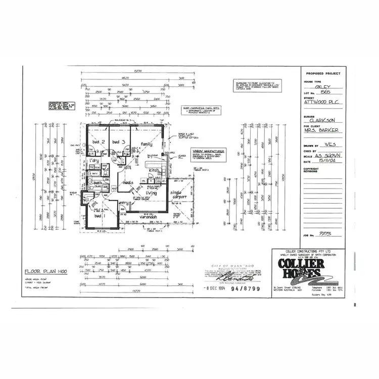 Floorplan of Homely house listing, 16 Attwood Place, Clarkson WA 6030