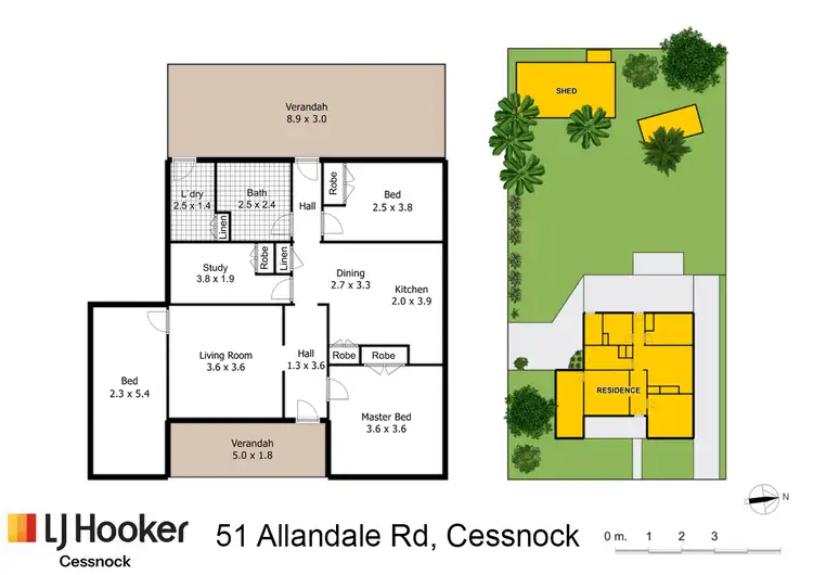 Floorplan of Homely house listing, 51 Allandale Road, Cessnock NSW 2325