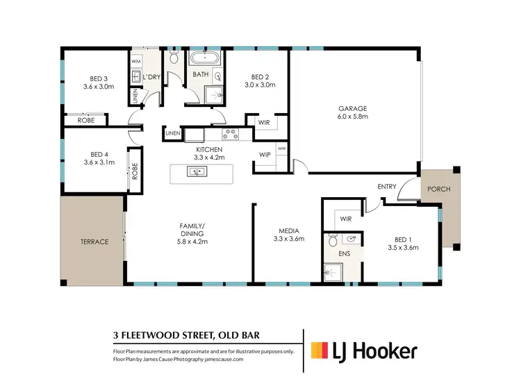 Floorplan of Homely house listing, 3 Fleetwood Street, Old Bar NSW 2430