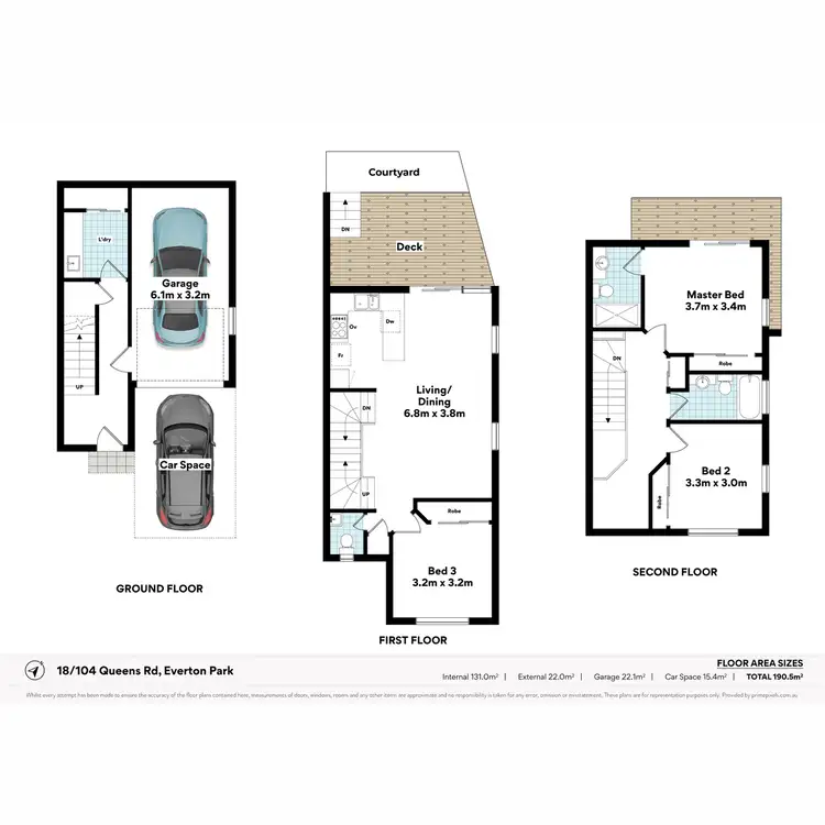 Floorplan of Homely townhouse listing, 18/104 Queens Road, Everton Park QLD 4053