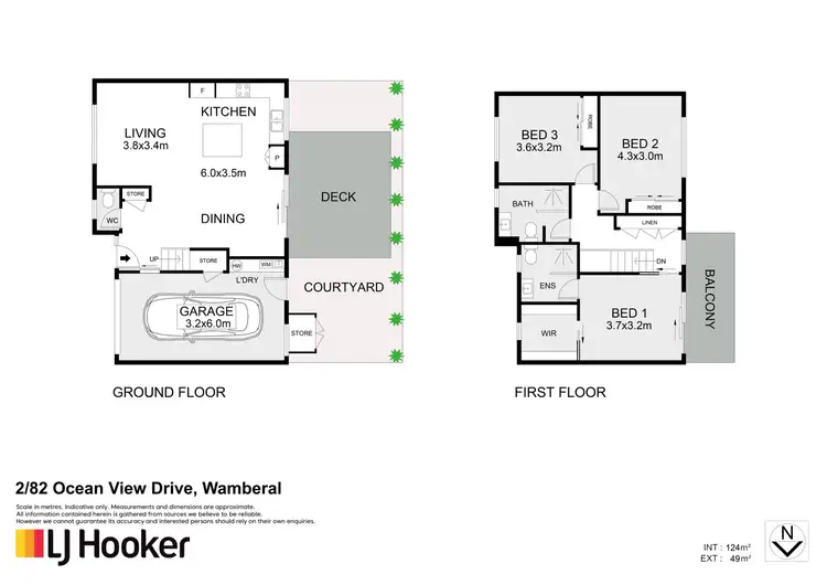 Floorplan of Homely townhouse listing, 2/82 Ocean View Drive, Wamberal NSW 2260