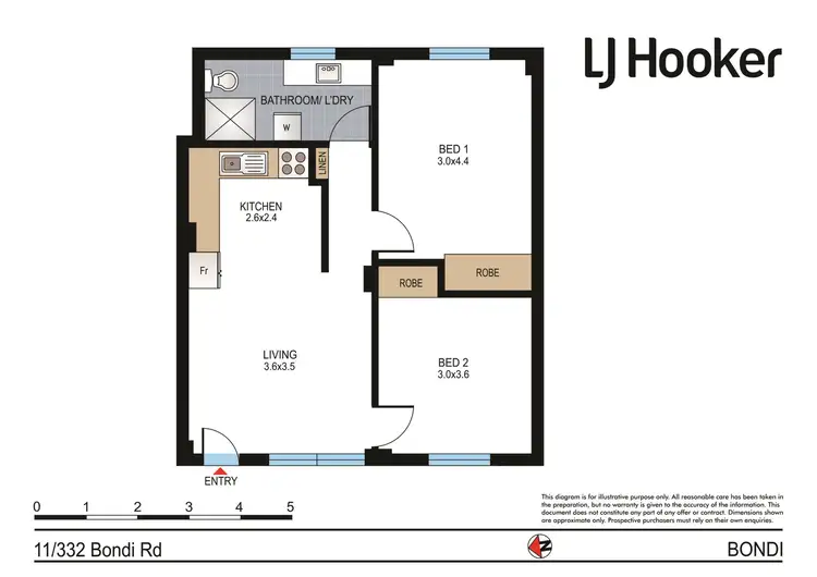Floorplan of Homely apartment listing, 11/332 Bondi Road, Bondi NSW 2026