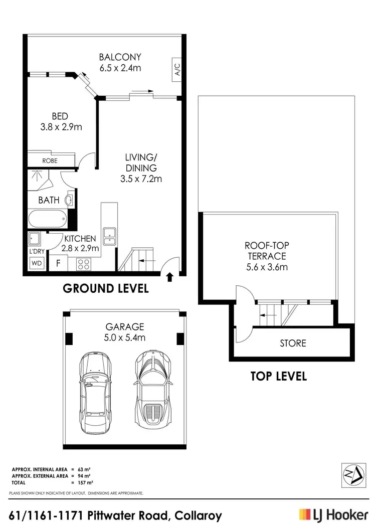 Floorplan of Homely unit listing, 61/1161-1171 Pittwater Road, Collaroy NSW 2097