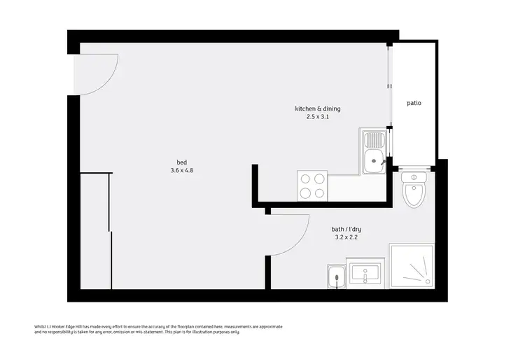 Floorplan of Homely unit listing, Unit 6/390-392 Mayers Street, Edge Hill QLD 4870