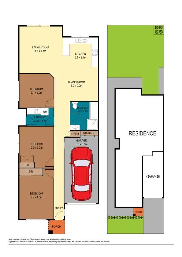 Floorplan of Homely semi-detached listing, 50a McCrea Boulevard, San Remo NSW 2262