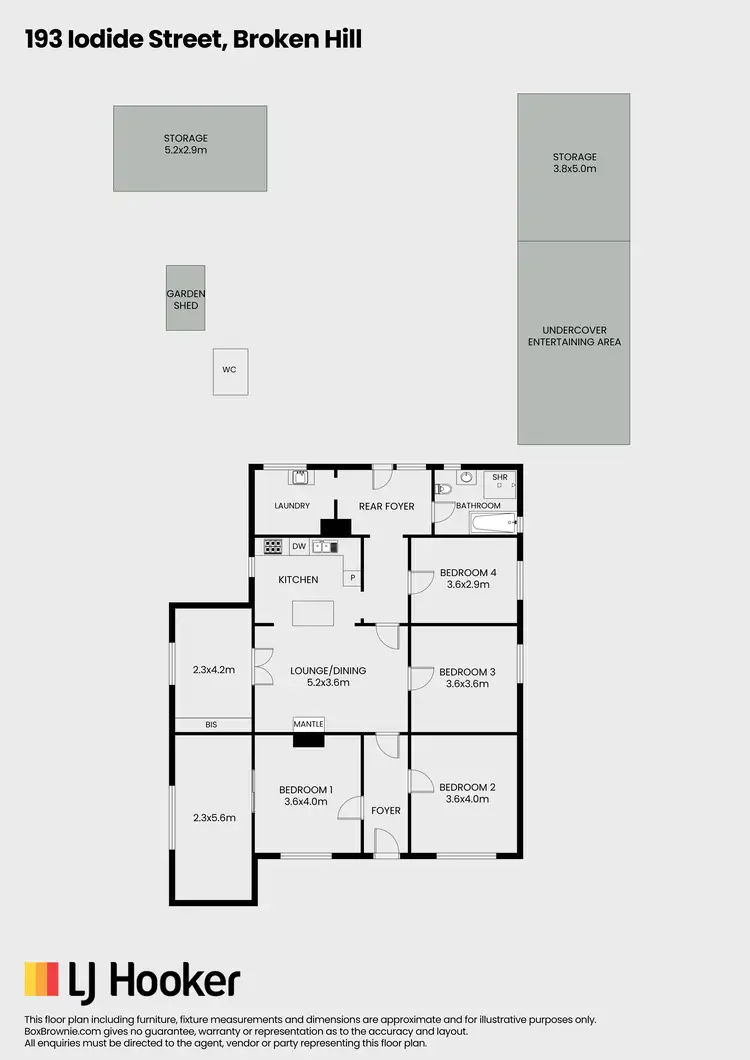 Floorplan of Homely house listing, 193 Iodide Street, Broken Hill NSW 2880