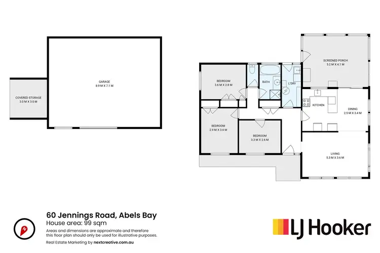 Floorplan of Homely house listing, 60 Jennings Road, Abels Bay TAS 7112