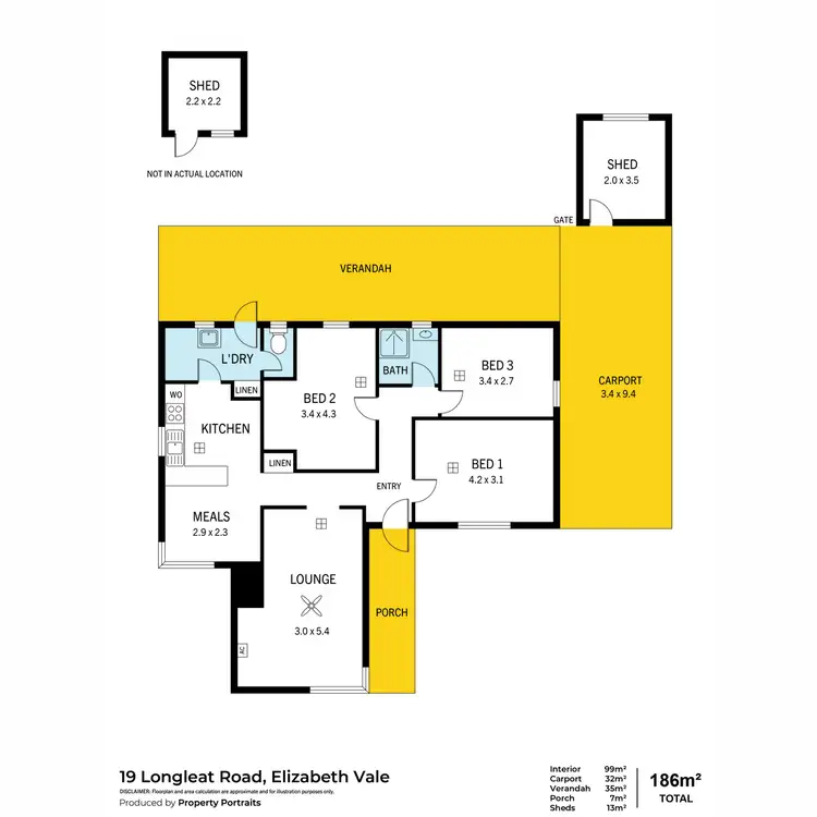 Floorplan of Homely house listing, 19 Longleat Road, Elizabeth Vale SA 5112