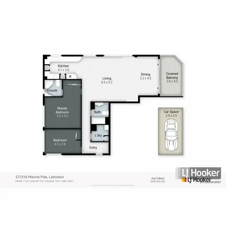 Floorplan of Homely apartment listing, 27/316-318 Marine Parade, Labrador QLD 4215