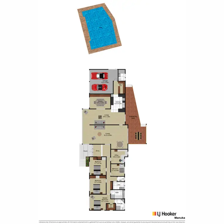Floorplan of Homely house listing, 1 Stonehaven Crescent, Red Hill ACT 2603