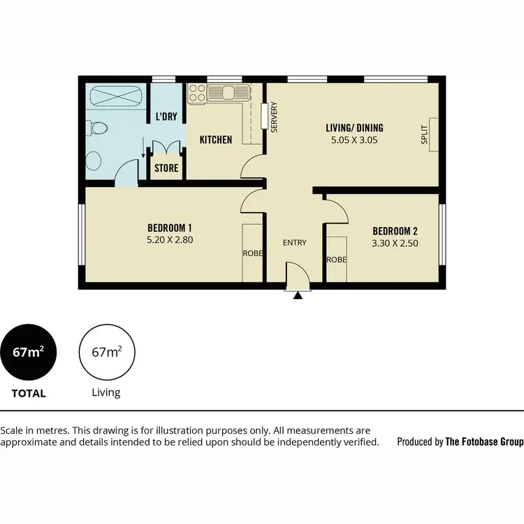 Floorplan of Homely unit listing, 1/6 Saltram Road, Glenelg SA 5045