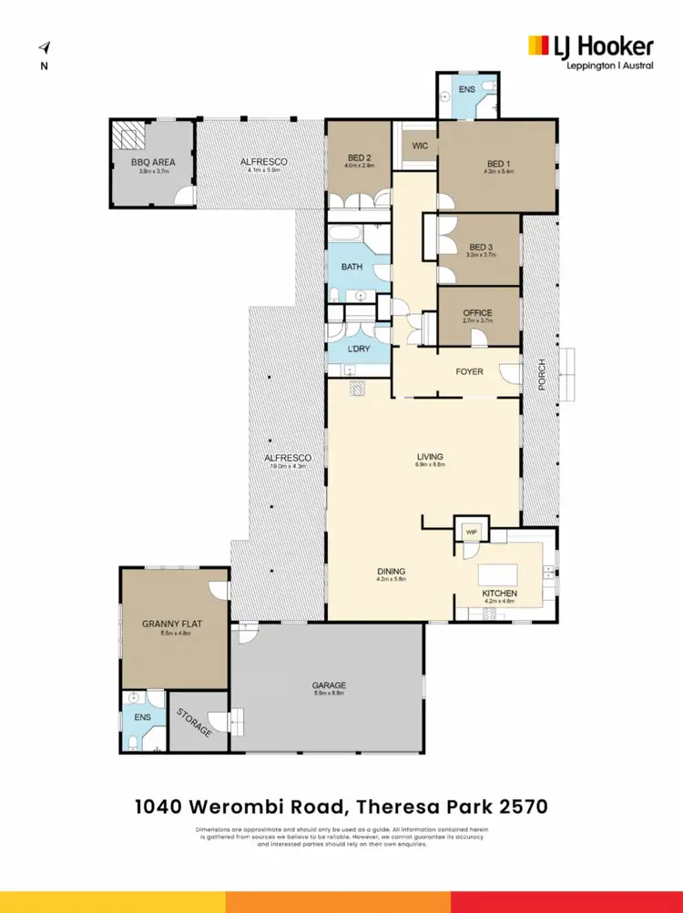 Floorplan of Homely rural property listing, 1040 Werombi Road, Theresa Park NSW 2570