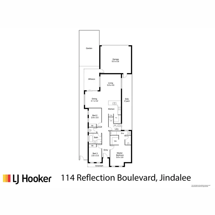 Floorplan of Homely house listing, 114 Reflection Boulevard, Jindalee WA 6036
